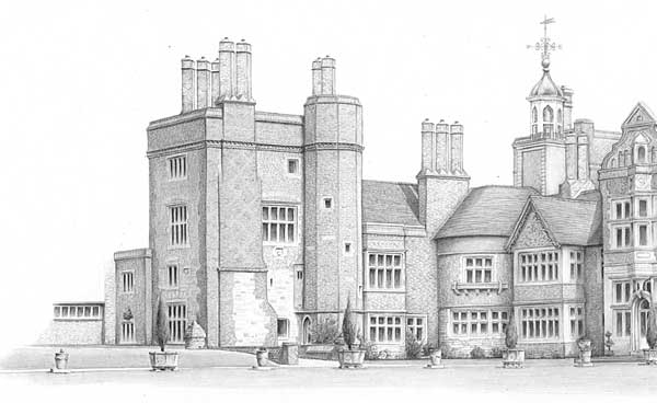 detail of Northbourne Park School print
