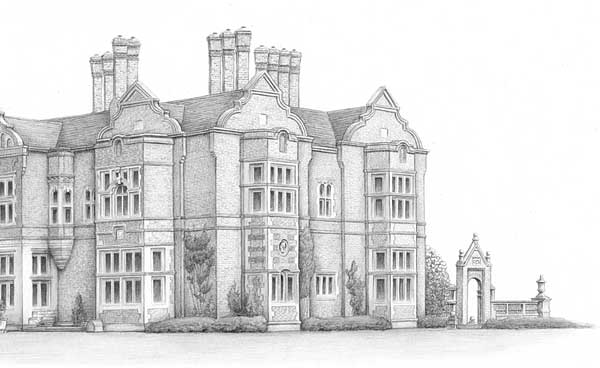 detail of Northbourne Park School print